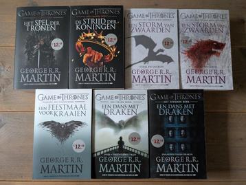 Game of Thrones boekenserie 7 delen NL beschikbaar voor biedingen
