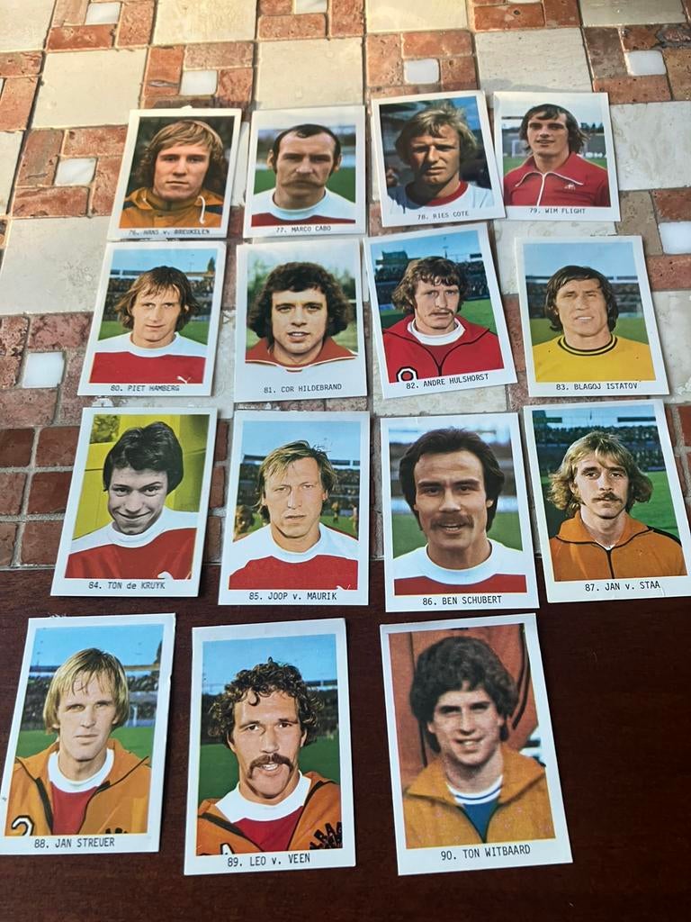 Fc utrecht  panini vanderhout 1977-1978, Ophalen of Verzenden, Gebruikt, Buitenlandse clubs, Poster, Plaatje of Sticker