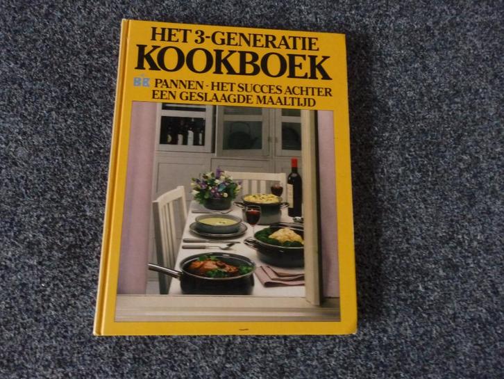 BK 3 generatie Kookboek een twee drie vierpans maaltijden, Boeken, Kookboeken, Zo goed als nieuw, Voorgerechten en Soepen, Hoofdgerechten