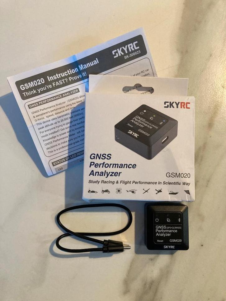 SKYRC GSM020 GPS Snelheidsmeter GNSS Performance Analyzer !, Hobby en Vrije tijd, Modelbouw | Radiografisch | Auto's, Zo goed als nieuw
