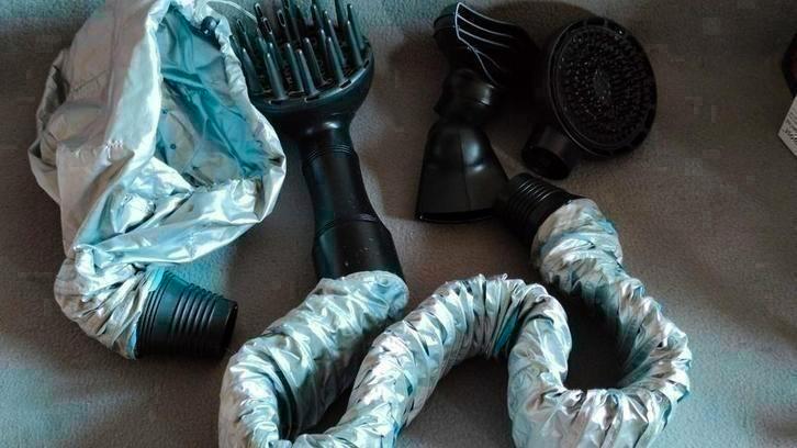 Multiset haarverzorging - droogkap en opzetstukken voor föhn, Sieraden, Tassen en Uiterlijk, Uiterlijk | Haarverzorging, Zo goed als nieuw