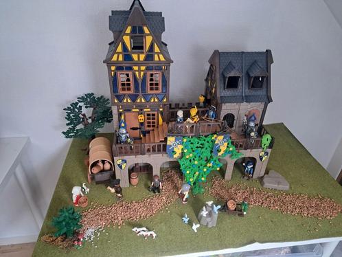 Playmobil raadhuis dorp Novelmore ridders custom gebouw, Kinderen en Baby's, Speelgoed | Playmobil, Zo goed als nieuw, Ophalen of Verzenden