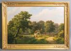 ==Hendrik Pieter Koekkoek 1843-1927==romantisch landschap==, Antiek en Kunst, Kunst | Schilderijen | Klassiek, Ophalen