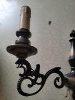 vintage zware koperen wandlamp, Huis en Inrichting, Lampen | Wandlampen, Heikant 21 Kaatsheuvel, Belle Vieille Brocante, Ophalen of Verzenden