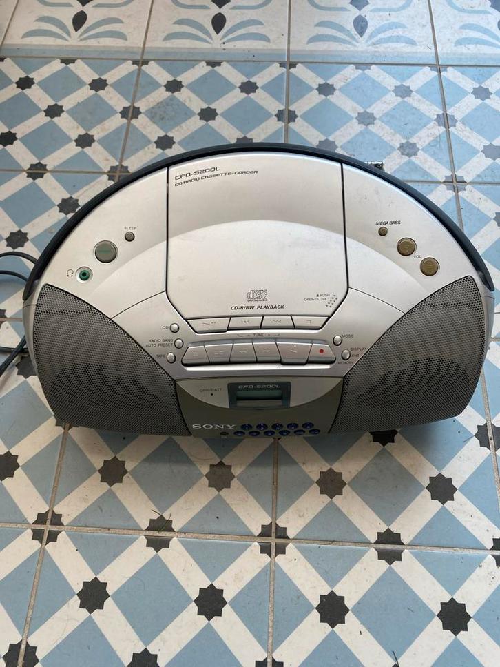Sony Radio CD Speler - CFD-S200L, Audio, Tv en Foto, Radio's, Gebruikt, Radio, Met cd-speler, Ophalen of Verzenden