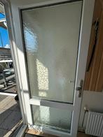 Buitendeur met glas en kunststof, Doe-het-zelf en Verbouw, Deuren en Horren, Ophalen, Gebruikt, 80 tot 100 cm, 200 tot 215 cm