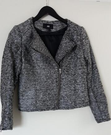 Jasje zwart / wit gemeleerd - H&M - maat 36 - Nieuw. beschikbaar voor biedingen