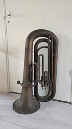 Antieke Franse Tuba/Bombardon A. Lecomte & Cie, ca. 1890-190, Ophalen of Verzenden