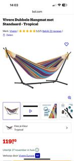 Hangmat met Standaard - Vivere, Ophalen, Binnen, Meerpersoons, Zo goed als nieuw