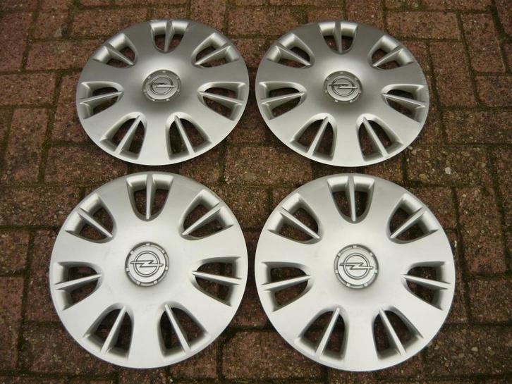 OPEL CORSA D / E Wieldoppen (15 Inch) ORIGINELE SET, Auto diversen, Wieldoppen, Zo goed als nieuw, Ophalen of Verzenden