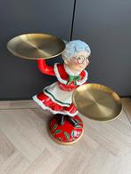 Kerst Decoratie beeld vrouw met Schalen Clayre&Eef 61CM hoog, Ophalen, Nieuw