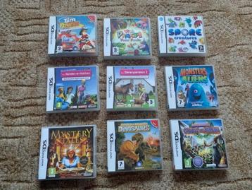 9 nintendo DS  games beschikbaar voor biedingen
