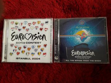 2x Eurovision dubbel cd 2004 en 2006