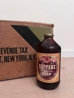 Originele Ruppert beer fles met doos! 1944, Verzamelen, Militaria | Tweede Wereldoorlog, Ophalen of Verzenden, Landmacht, Amerika