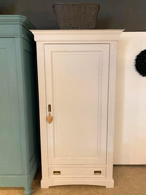 Brocante 1 deurs kast Provence., Kinderen en Baby's, Kinderkamer | Commodes en Kasten, Zo goed als nieuw, 105 cm of meer, 50 tot 70 cm