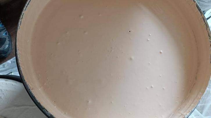 19 liter Perfection verf terracotta kleur, Doe-het-zelf en Verbouw, Verf, Beits en Lak, Zo goed als nieuw, Ophalen