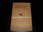 Veiligheidsvoorschriften Bioscoop voorstellingen 1930, Gelezen, Folder, Ophalen of Verzenden, Bioscoop veiligheid