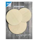 Joy!Crafts woodsters cirkels 3 stuks 6320/0001, Materiaal, ., Nieuw, Ophalen of Verzenden