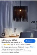 Bamboe Hanglamp Bruin Rotvik, Huis en Inrichting, Lampen | Hanglampen, Ophalen of Verzenden, Zo goed als nieuw, Hout, 50 tot 75 cm