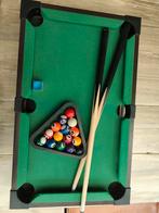 Tafel mini pool set, Sport en Fitness, Biljarten en Poolen, Ophalen, Zo goed als nieuw, Pooltafel