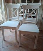 Ikea eetstoelen €20,00 per stoel, Ophalen, Gebruikt, Wit, Vier