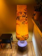 West Germany vloerlamp met botanische print, Ophalen, Retro, vintage, 70's, Zo goed als nieuw, 75 cm of meer