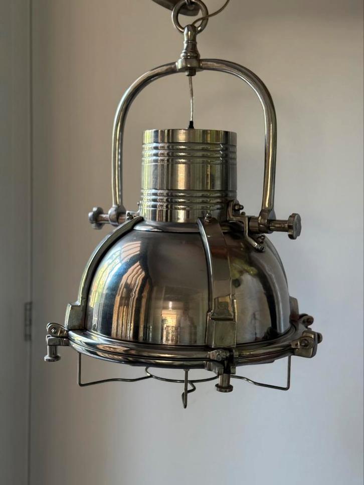 KingsBridge industriële (hang)lamp van Rofra, Huis en Inrichting, Lampen | Hanglampen, Zo goed als nieuw, 50 tot 75 cm, Metaal