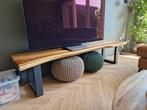 Zware kwaliteit acacia bankje, Huis en Inrichting, Tafels | Salontafels, Ophalen, Gebruikt, Rechthoekig, Minder dan 50 cm
