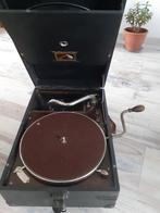 Koffergrammofoon His Masters Voice, Antiek en Kunst, Antiek | Tv's en Audio, Ophalen