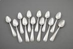 12x zilveren koffielepels, dubbel rondfilet, VK, <1906, Antiek en Kunst, Verzenden