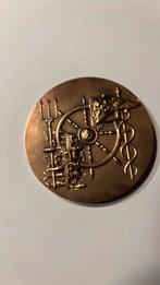 Munt 1952 Amsterdam Rijn kanaal opening, Ophalen of Verzenden, Brons