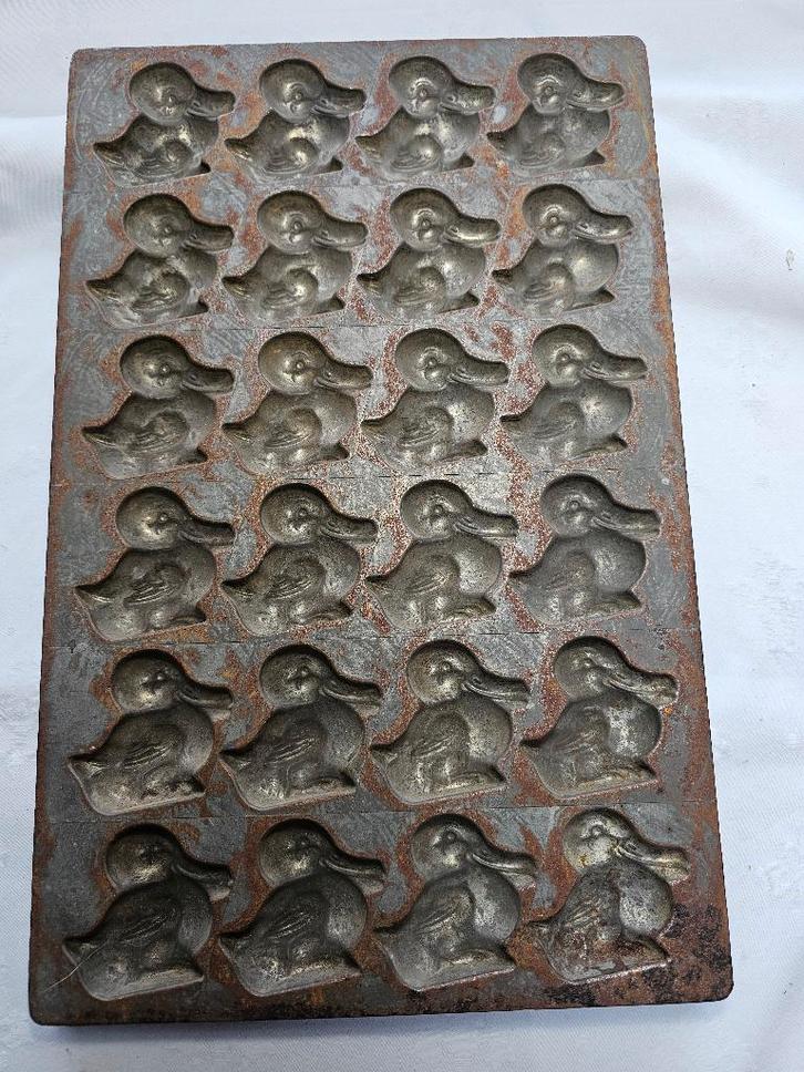 Gietvorm, mal suikerbeestjes, eendjes Vormenfabriek Holland, Antiek en Kunst, Curiosa en Brocante, Ophalen of Verzenden
