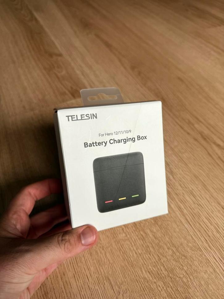 Telesin GoPro battery charging box, Audio, Tv en Foto, Actiecamera's, Nieuw, GoPro, Ophalen of Verzenden