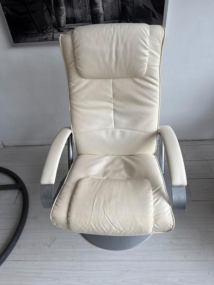 Luxe Relaxfauteuil - Zo goed als nieuw!, Huis en Inrichting, Fauteuils, Zo goed als nieuw, Metaal, 75 tot 100 cm, Ophalen