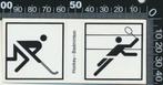 Sticker: Hansaplast - Sportstickers - Hockey - Badminton, Verzamelen, Ophalen of Verzenden, Zo goed als nieuw, Sport