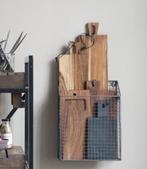 Snijplankenhouder / Wand Draadmand - Zink Landelijk, Ophalen of Verzenden