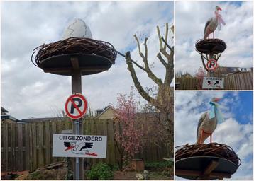 🍼Ruim 2,5 meter hoge Landingsplaats Ooievaarsnest incl Ei🍼 beschikbaar voor biedingen