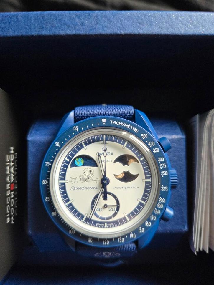 Mission to earthphase moonshine gold omega x swatch, Sieraden, Tassen en Uiterlijk, Horloges | Heren, Nieuw, Polshorloge, Omega