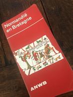 Normandië en Bretagne  ANWB reisgids 1973, Gelezen, ANWB, Ophalen of Verzenden, Europa