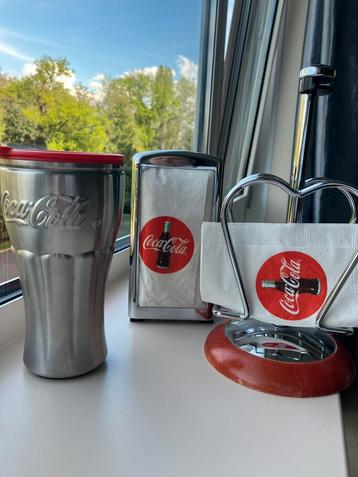 Coca cola dispenser | rvs-beker | servethouder beschikbaar voor biedingen