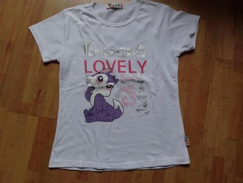 leuk shirtje met een kat mt 146/152, Kinderen en Baby's, Kinderkleding | Maat 152, Zo goed als nieuw, Meisje, Shirt of Longsleeve