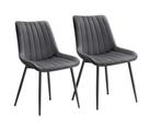Songmics Eetkamerstoelen Grijs - NIEUW!, Huis en Inrichting, Stoelen, Twee, Nieuw, Ophalen of Verzenden, Metaal