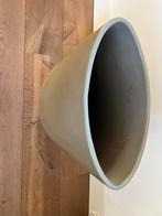 Olijfgroene keramische vaas - 50cm, Tuin en Terras, Bloempotten, Gebruikt, Binnen, Overige vormen, Aardewerk