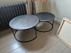 Salontafel set, Huis en Inrichting, Ophalen, Gebruikt, 50 tot 100 cm, Rond