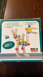 Meccano hout constructiespeelgoed constructieblokken, Ophalen of Verzenden, Gebruikt