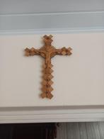 Jezus kruis van houten lucifers., Ophalen of Verzenden, Zo goed als nieuw, Overige typen, Christendom | Katholiek