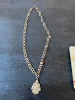 Antieke Tunesische Hamsa Fatima ketting hand antiek Tunesie, Ophalen of Verzenden, Zilver