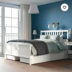 Compleet Ikea Hemnes bed , 2 lades,goede matras 140 x200cm ., Ophalen, Zo goed als nieuw