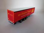 WSI SCHUIFZEIL TRAILER - DINGENEN TRANSPORT, Hobby en Vrije tijd, Modelauto's | 1:50, Wsi, -, -, Nieuw