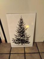 2 canvas doeken van kerstboom met verlichting  nieuw, Diversen, Nieuw, Ophalen